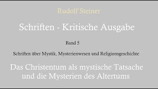 Rudolf Steiner  CM 7486 Die Mysterienweisheit und der Mythus 22 [upl. by Tenaej154]