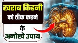 खराब किडनी को पूरी तरह ठीक करने के उपाय  How to Naturally Improve Kidney Functioning in Hindi [upl. by Oremodlab973]