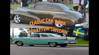 Classic Car Week In Rättvik Sweden  Classic Car Parade  Old Car Vlog  209 [upl. by Talbott135]