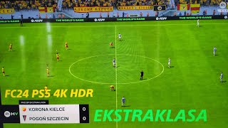 EA SPORTS FC 24 Korona Kielce vs PogoĹ„ Szczecin quotEkstraklasaquot PS5 4K HDR gameplay [upl. by Naret281]