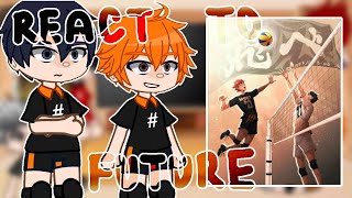 Haikyuu react Past haikyuu react to futureGacha Club [upl. by Nnywg]