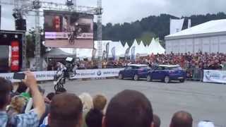 BMW Motorrad Days 2013 Chris Pfeiffer stunts with 1200 GS LC [upl. by Mintz]