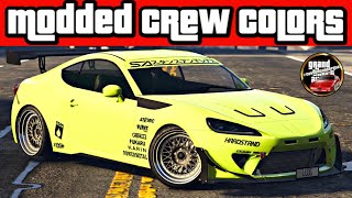 12 GTA V Custom Modded Crew Colors [upl. by Kappel]