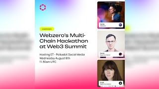 Webzeros MultiChain Hackathon at Web3 Summit [upl. by Aneek829]