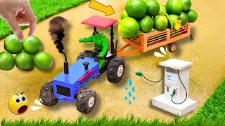 diy mini tractor GROWS FRESH LEMONS Science Project  🚜✨SanCreator1 captainfarma [upl. by Kamaria410]