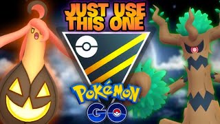 Gourgeist in Ultra Classic GO Battle League for Pokemon GO  Trevenant team VS Gourgeist team [upl. by Merline]