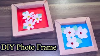 Photo frame  How to make paper frame  craft [upl. by Novahc]