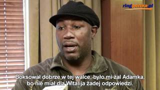 Lennox Lewis quotŻal mi było Adamka powinien przyjśc do mnie po radęquot [upl. by Fanni576]