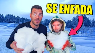 VIOLETA TOCA LA NIEVE POR PRIMERA VEZ Itarte Vlogs [upl. by Earal]