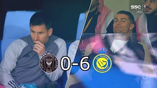 Ronaldo amp Messi ALL Reactions Al Nassr 60 Inter Miami 2024 [upl. by Sidman919]