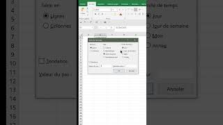 Excel incrémenter les dates en quelques clics Excel  astuce shorts [upl. by Noletta]