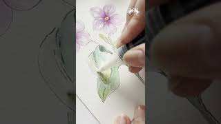 Learn botanical art tips from Raissa using Albrecht Dürer Watercolour Markers blender [upl. by Nonnairb18]