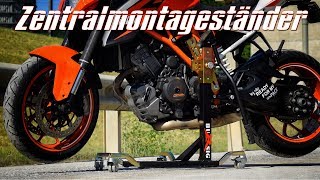 Ein Ständer für Vorne und Hinten  Motorrad leicht aufbocken  KurvenradiusTV [upl. by Lebaron41]