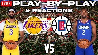 Los Angeles Lakers vs Los Angeles Clippers  Live PlayByPlay amp Reactions [upl. by Benedix]