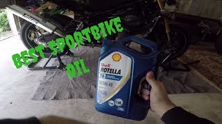 Best Motorcycle Oil  Kawasaki 636 0304 Stunt Bike Oil Change [upl. by Reuben]