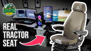 I added a REAL Tractor Seat to my Farming Simulator Setup [upl. by Adnarym373]