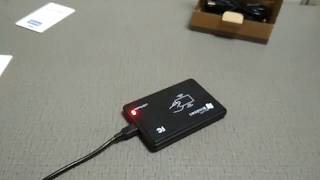 How to use GEELR001 125 khz EM4100 RFID reader [upl. by Enymzaj]