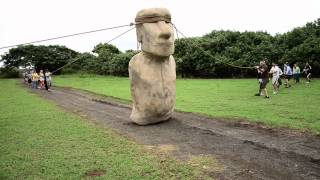 Easter Island moai walked [upl. by Sydel]