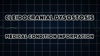 Cleidocranial dysostosis Medical Condition [upl. by Teodoro]