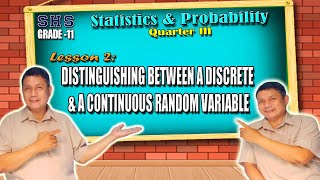 DISTINGUISHING BETWEEN A DISCRETE AND A CONTINUOUS RANDOM VARIABLE [upl. by Hackathorn952]