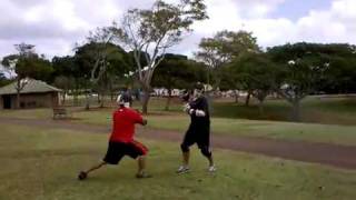 Escrima Sticks Fighting in Hawaii [upl. by Atig51]