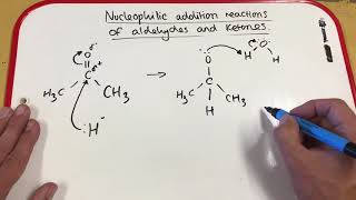 A Level Chemistry Nucleophilic Addition for Aldehydes and Ketones [upl. by Cristabel808]