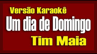 Tim Maia Um Dia de Domingo Karaokê [upl. by Lehar]