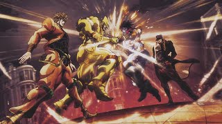 JJBA Stardust Crusaders  Road Roller Attack Dio Vs Jotaro in stopped time [upl. by Russi]