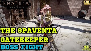 The Spaventa Gatekeeper  Boss Fight  Enotria The Last Song [upl. by Lotti]