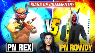 PN REX VS PN ROWDY 🥵 ROWDY VOICE REVEAL😲 CLASH BATTLE  GARENA FREE FIRE [upl. by Ecnerrat]