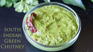 Quick green coconut chutneynariyal chutnifresh quick and easy green chutney by Mas cooks [upl. by Tevis]