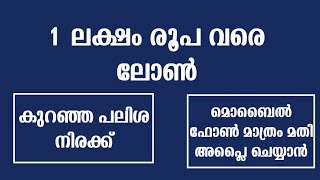 ഒരു ലക്ഷം രൂപ വരെ ലോൺ  personal loan how to get personal loan malayalam 🔥 [upl. by Clotilda]