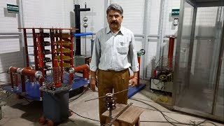 High Voltage Engineering Experiment15Power Frequency Flashover Voltage Test  Dr T G Arora [upl. by Yorgos]