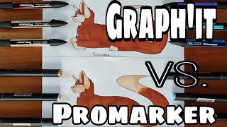 GRAPHIT vs WINSOR amp NEWTON PROMARKERS [upl. by Kristoffer]