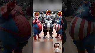 Gym 🤣 Who is best Spiderman vs Venom vs Captain America shorts spiderman brawlstars marvel [upl. by Ardnuaet]