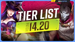 NEW TIER LIST for PATCH 1420  League of Legends [upl. by Balfore]