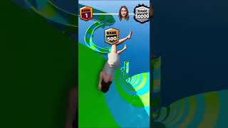 Amanda Rank Up Water Slide Challenge 1 [upl. by Arbmat]