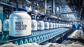 How Whey Protein Isolate is made in Factories  How Protein is Made [upl. by Meghann]