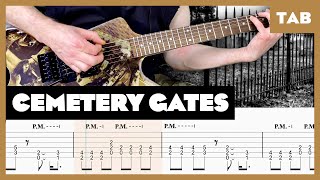 Pantera  Cemetery Gates  Guitar Tab  Lesson  Cover  Tutorial [upl. by Htims961]