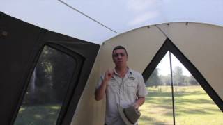 The Camping Guru  How to Clean your Canvas Tent [upl. by Eelarat]