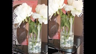 DIY Faux quotWaterquot Flower Arrangement [upl. by Ysdnil]