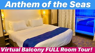 Anthem of the Seas  Full Room Tour  Interior Virtual Balcony 13631 The Best Room Layout EVER [upl. by Annecorinne904]