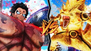 LUFFY GEAR 4 VS NARUTO MODO SABIO  ¿QUIEN GANA  JUMP FORCE [upl. by Mildrid]