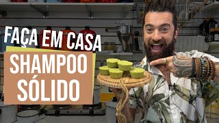 APRENDA A FAZER SHAMPOO SÓLIDO EM CASA  PETER PAIVA [upl. by Ecirtac426]