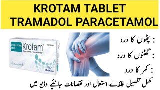 Krotam Tablet Uses In Urdu  Tramadol Paracetamol Tablet Benifit dosage amp sideeffects [upl. by Carolann]