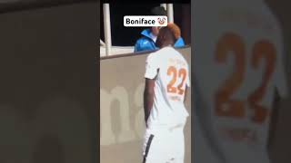 what is he doing 😅 boniface viralvideo foryou leverkusen video [upl. by Stillman667]