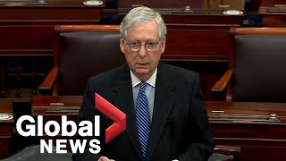 US election Mitch McConnell acknowledges BidenHarris election victory [upl. by Lunneta]