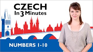 Learn Czech  Numbers 110  Czech in Three Minutes [upl. by Freda]