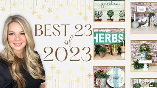 TOP 23 farmhouse DIY favorites of 2023 MEGA VIDEO [upl. by Darach]