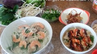 What to do with left over Vietnamese Summer  Spring rolls ingredients MAKE A NOODLE SOUP [upl. by Askari]